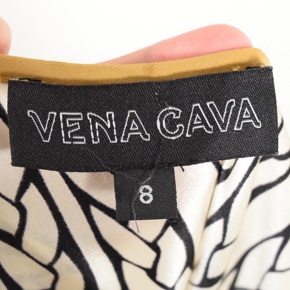 ❌SOLD❌Vena Cava Braided Print Silk Shift Dress - Picture 5 of 5